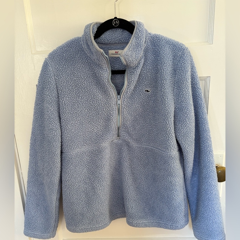 Vineyard Vines Light Blue Sherpa Pullover